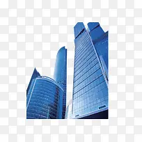 蓝色玻璃墙大气现代化办公楼-空若网 蓝色玻璃墙大气现代化办公楼-空若网