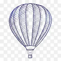 手绘热气球-空若网 手绘热气球-空若网