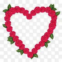 玫瑰爱心花环-空若网 玫瑰爱心花环-空若网