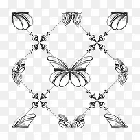 蝴蝶底纹-空若网 蝴蝶底纹-空若网