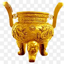 创意高清黄金质感鼎-空若网 创意高清黄金质感鼎-空若网