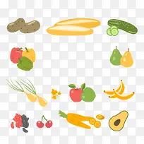 卡通蔬菜水果-空若网 卡通蔬菜水果-空若网