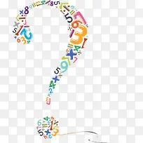 由数字构成的问号-空若网 由数字构成的问号-空若网