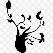 扁平风格合成树枝形状-空若网 扁平风格合成树枝形状-空若网