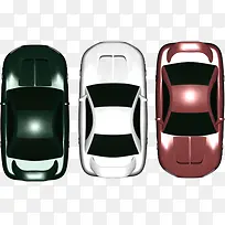 彩色汽车俯视图平面-空若网 彩色汽车俯视图平面-空若网