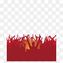 红色欢呼中的人免抠下载-空若网 红色欢呼中的人免抠下载-空若网