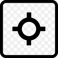 GPS的方形按钮图标-空若网 GPS的方形按钮图标-空若网