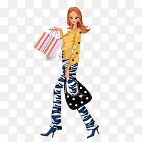 黄上衣迷彩裤时尚女性-空若网 黄上衣迷彩裤时尚女性-空若网