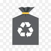 矢量可回收垃圾袋-空若网 矢量可回收垃圾袋-空若网