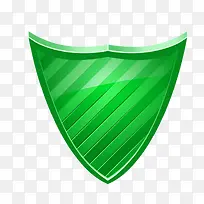 绿色玻璃质感盾牌立体-空若网 绿色玻璃质感盾牌立体-空若网