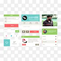 ���·�ؼ�ui��ƺϼ�PSDԴ�ļ�-������