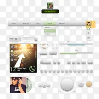 质感ui控件设计合集PSD源文件-空若网 质感ui控件设计合集PSD源文件-空若网