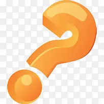 橙色立体卡通问号医疗-空若网 橙色立体卡通问号医疗-空若网