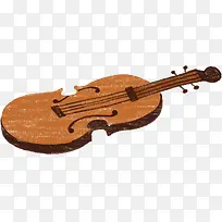 手绘大提琴-空若网 手绘大提琴-空若网