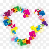 多彩爱心图形-空若网 多彩爱心图形-空若网