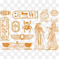 矢量古埃及符号-空若网 矢量古埃及符号-空若网