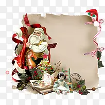 圣诞老人牛皮纸素材-空若网 圣诞老人牛皮纸素材-空若网
