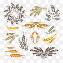 矢量图麦穗-空若网 矢量图麦穗-空若网