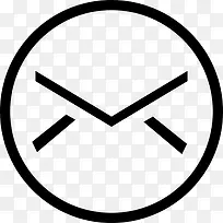 电子邮件的圆形按钮图标-空若网 电子邮件的圆形按钮图标-空若网