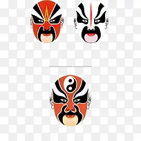 中国彩色脸谱-空若网 中国彩色脸谱-空若网