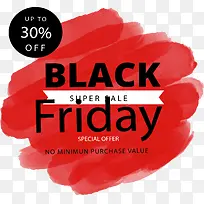 红色涂鸦黑五促销-空若网 红色涂鸦黑五促销-空若网