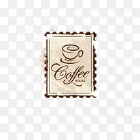 咖啡邮票矢量-空若网 咖啡邮票矢量-空若网