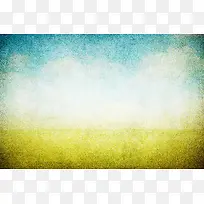 怀旧蓝天白云草地背景-空若网 怀旧蓝天白云草地背景-空若网