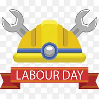 黄色圆弧安全帽元素-空若网 黄色圆弧安全帽元素-空若网