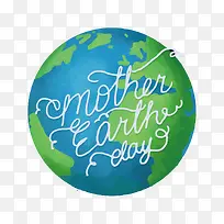 手绘卡通地球日矢量-空若网 手绘卡通地球日矢量-空若网