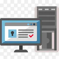 电脑显示器和主机-空若网 电脑显示器和主机-空若网