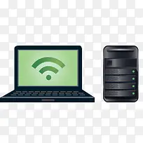 电脑和主机矢量图-空若网 电脑和主机矢量图-空若网