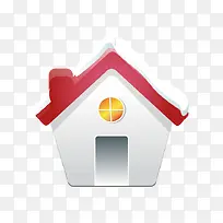 手绘卡通红色屋顶图案-空若网 手绘卡通红色屋顶图案-空若网