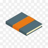 灰色扁平化书本元素-空若网 灰色扁平化书本元素-空若网