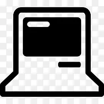 老式的笔记本电脑图标-空若网 老式的笔记本电脑图标-空若网
