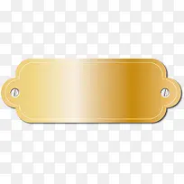 金属螺丝固定金色拉丝标牌-空若网 金属螺丝固定金色拉丝标牌-空若网