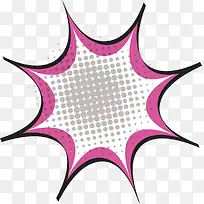 粉色手绘卡通爆炸文本框-空若网 粉色手绘卡通爆炸文本框-空若网