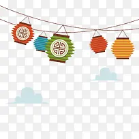 节日灯笼装饰免抠下载-空若网 节日灯笼装饰免抠下载-空若网