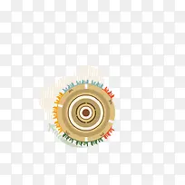 扁平化圆环城市背景装饰矢量图-空若网 扁平化圆环城市背景装饰矢量图-空若网