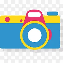 糖果色扁平化相机-空若网 糖果色扁平化相机-空若网
