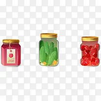 蔬菜罐子矢量-空若网 蔬菜罐子矢量-空若网