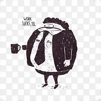 拿着杯子的老板-空若网 拿着杯子的老板-空若网