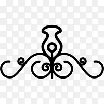 对称花卉设计.曲线线-空若网 对称花卉设计.曲线线-空若网