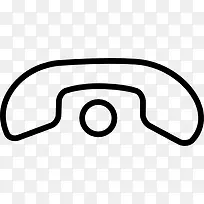 电话挂耳接口符号图标-空若网 电话挂耳接口符号图标-空若网