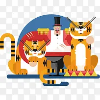 卡通扁平化矢量素材-空若网 卡通扁平化矢量素材-空若网