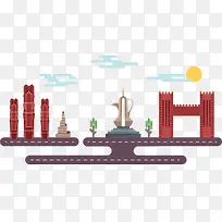 扁平化城市建筑-空若网 扁平化城市建筑-空若网