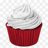 红色的蛋糕蛋糕cupcakes-icons-空若网 红色的蛋糕蛋糕cupcakes-icons-空若网
