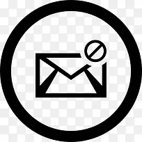 垃圾邮件圆形界面按钮图标-空若网 垃圾邮件圆形界面按钮图标-空若网