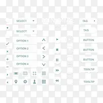 白色播放器按钮图标-空若网 白色播放器按钮图标-空若网