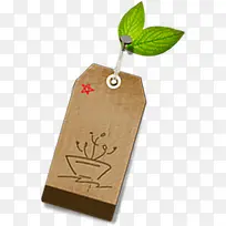 绿叶棕色书签淘宝促销-空若网 绿叶棕色书签淘宝促销-空若网