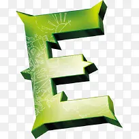 摄影绿色字体立体效果-空若网 摄影绿色字体立体效果-空若网